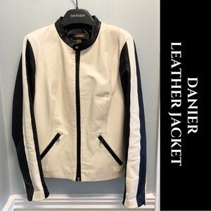 Danier Two-Tone Leather Jacket